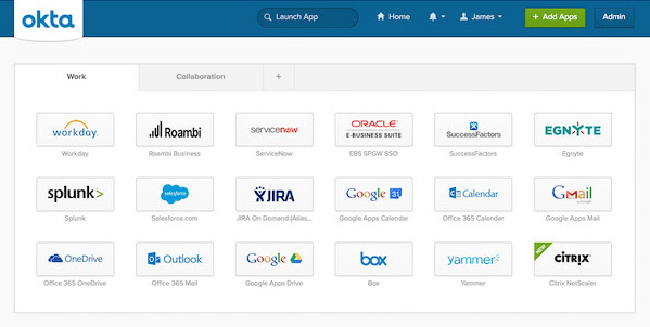 Okta ๋์๋ณด๋